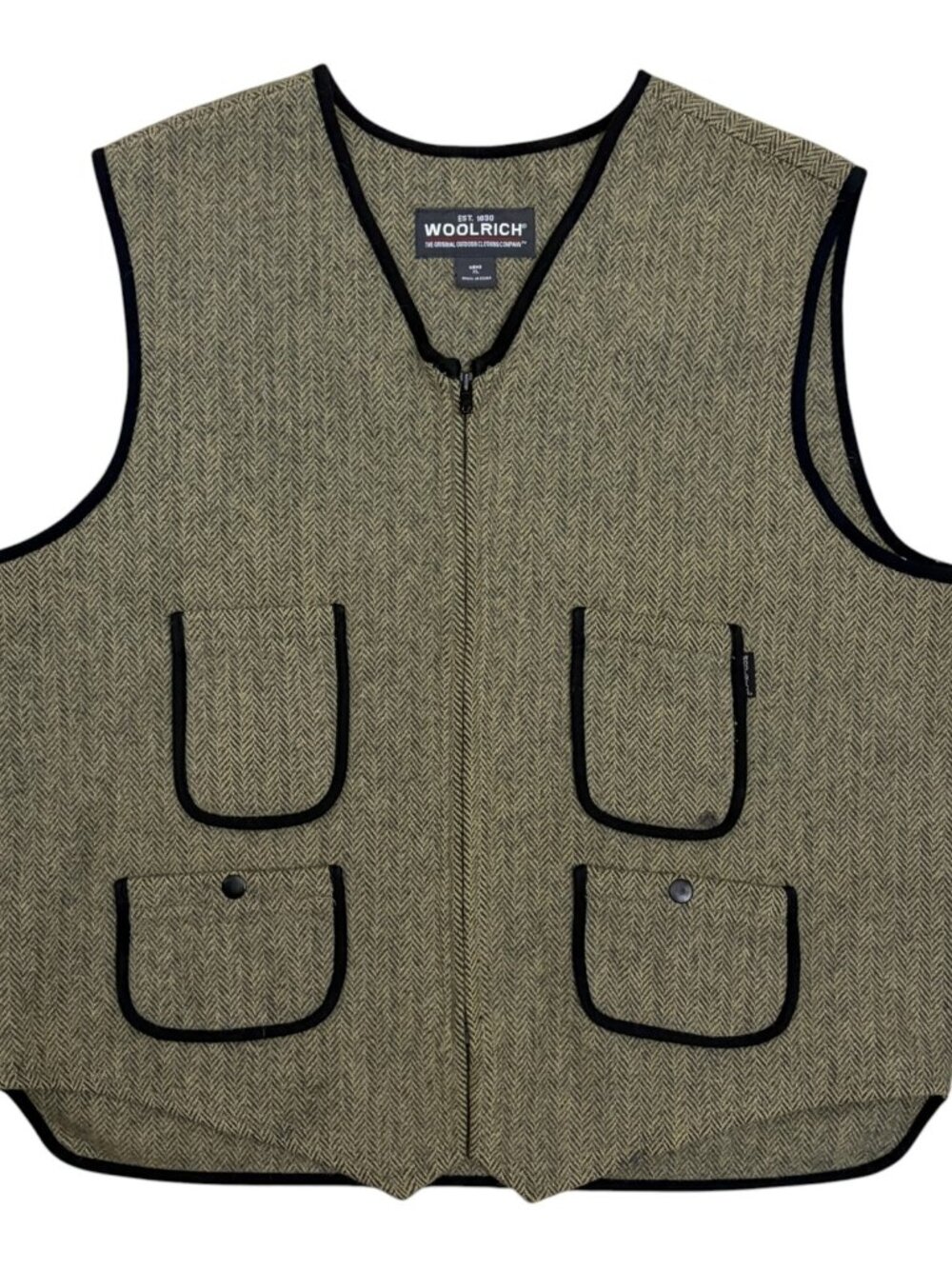 WOOLRICH Wool Vest Vintage Y2K Outdoor Cottage Jacket Mens XL